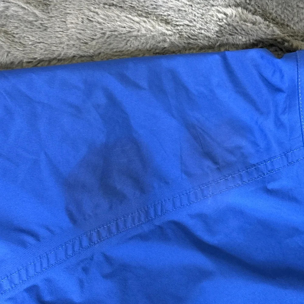 FootJoy DryJoys Mens Medium Short Sleeve Golf Rain Shirt Blue Black AR486